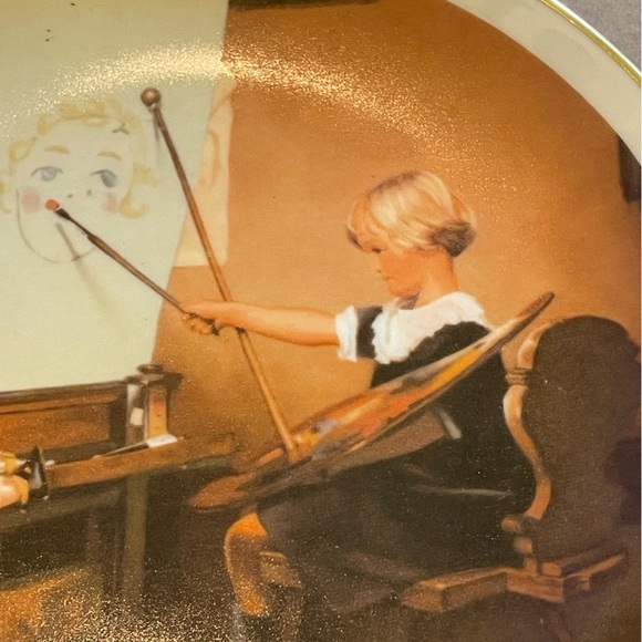 Limited Edition Norman Rockwell Collector Series Plate “Artist Daughter” - Picture 9 of 12